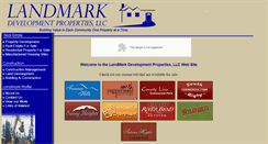 Desktop Screenshot of landmarkdevelopers.org