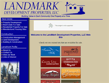 Tablet Screenshot of landmarkdevelopers.org