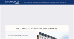 Desktop Screenshot of landmarkdevelopers.com