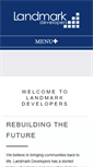 Mobile Screenshot of landmarkdevelopers.com